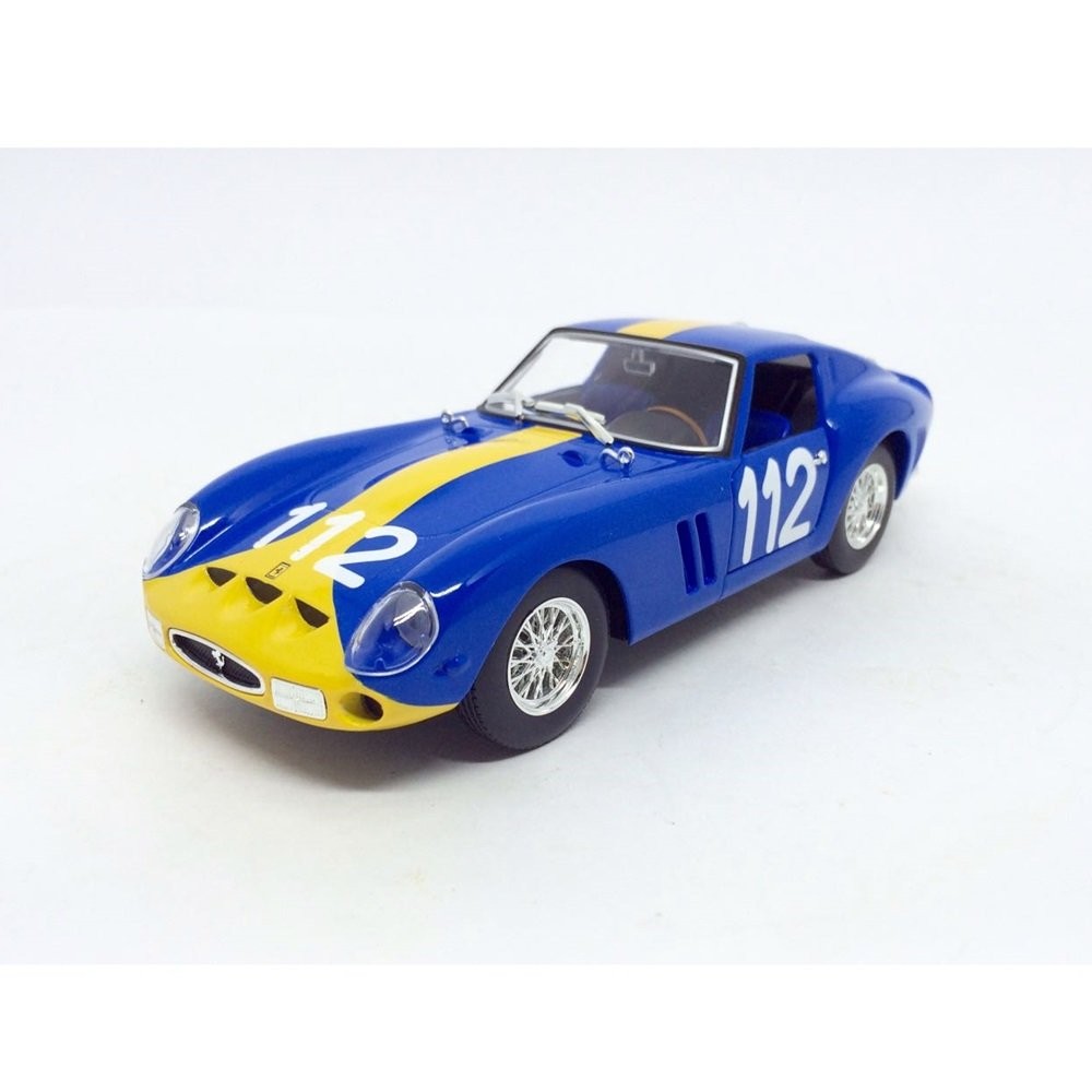 Miniatura Carro Ferrari 250 GTO #112 - Ferrari Racing - Azul - 1:24 - Burago