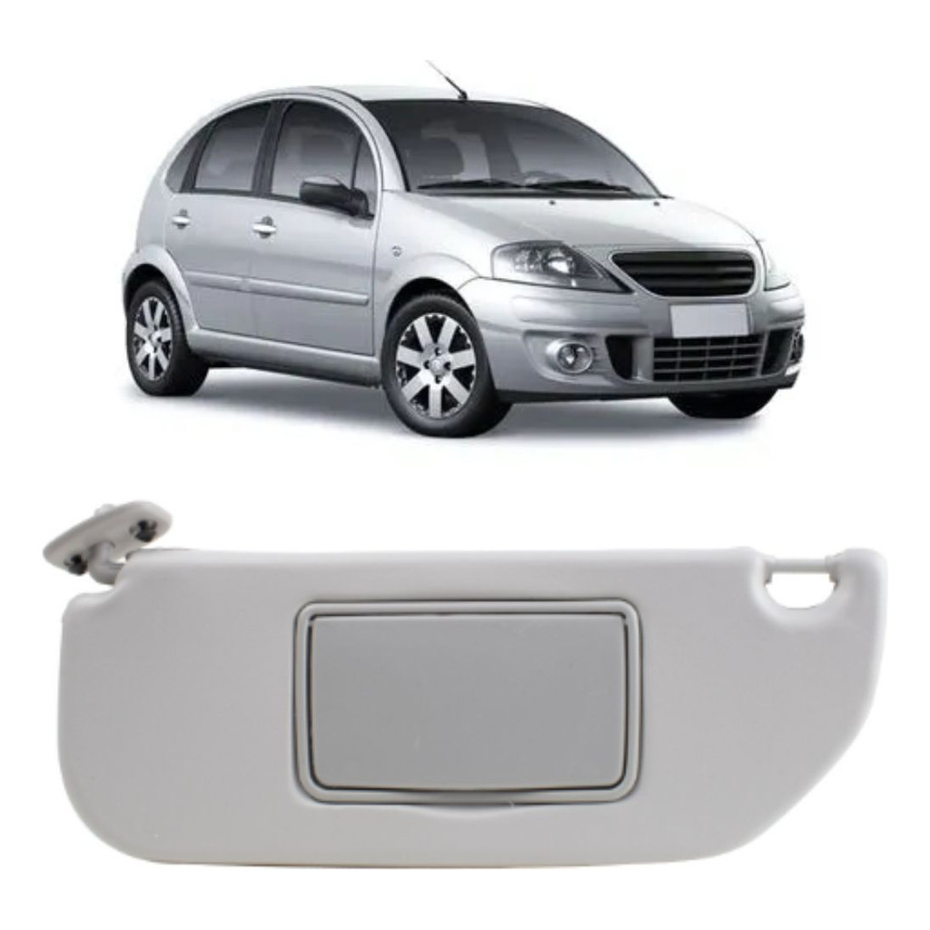 Quebra Sol Citroen C3 2004-2012 Com Espelho Lado Direito