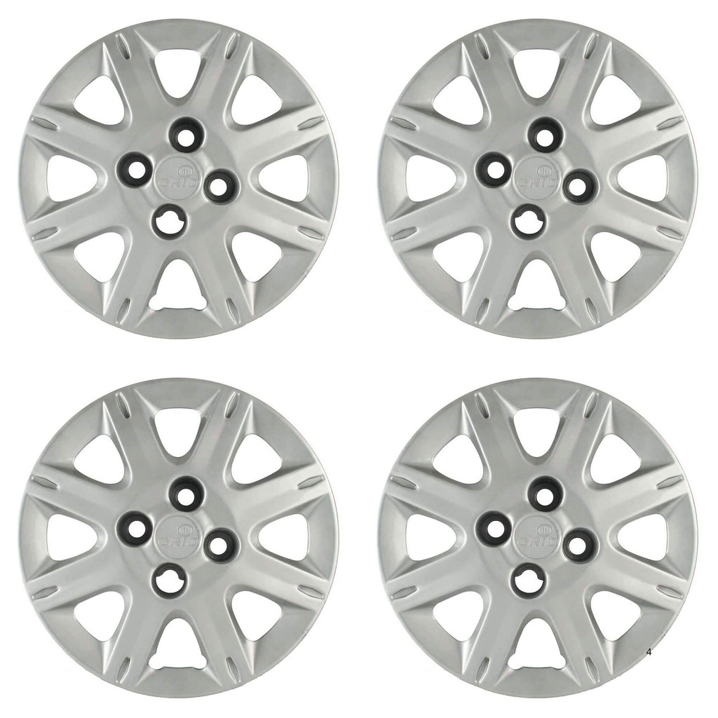 Calota Aro 13" cor Prata Mod Uno Way Economy 08/09 (Jogo c/ 4 Calotas) Grid - 072CB-PTA-E