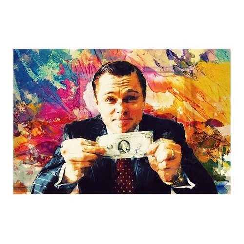 Quadro Decorativo  O Lobo De Wall Street The Wolf Of Wall Street 60x40 Alta Qualidade Full Hd