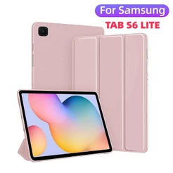 Capa magnetico S6LITE inteligente com slot de canetas compativel Samsung Compativel Galaxy Tab S6 Lite Qualidade Premium