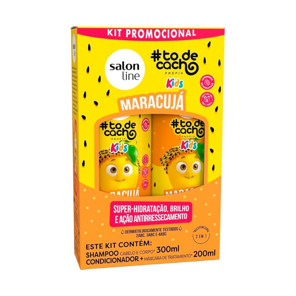 Kit Shampoo e Condicionador Maracujá #todecacho Kids - Salon Line kids - Original