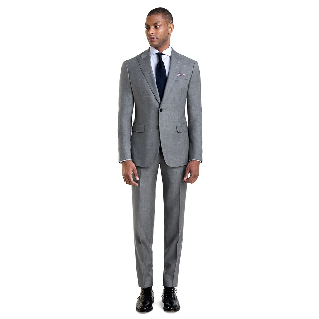 Terno Masculino Slim Oxford Inovatore Cinza Claro Jordhan