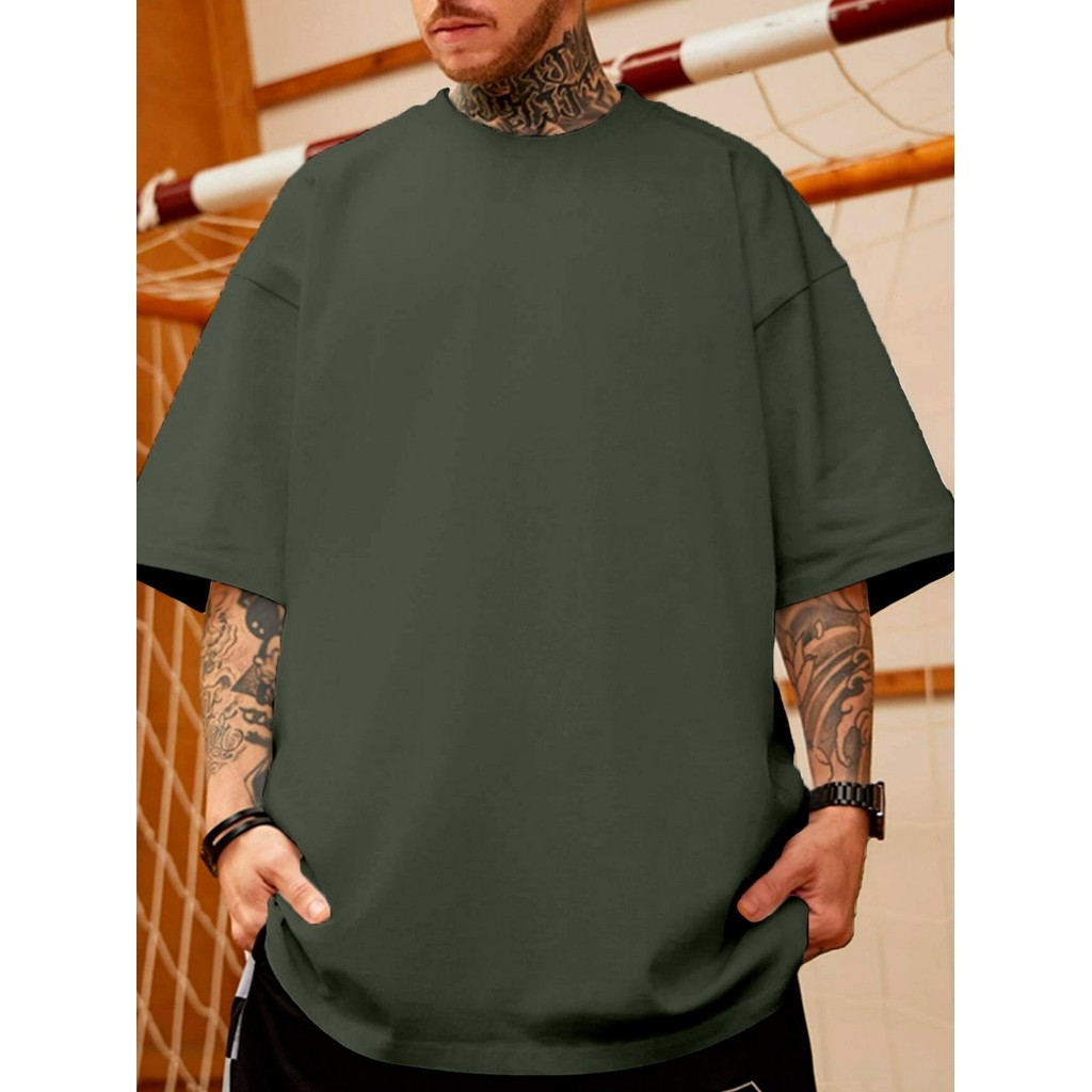 Camiseta Oversized Masculina Estilo Skatista Moderna Fitness Esportiva Blusa Streetwear Confortável