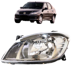 Farol Prisma Celta 2007 08 09 10 11 12 13 a 16 Cromado LE