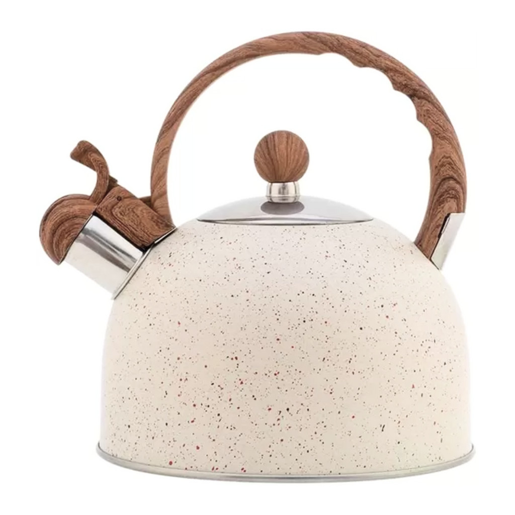 Chaleira Com Apito Aço Inox Vanilla 2 Litros Alça Baquelite Leiteira em Oferta na Shopee