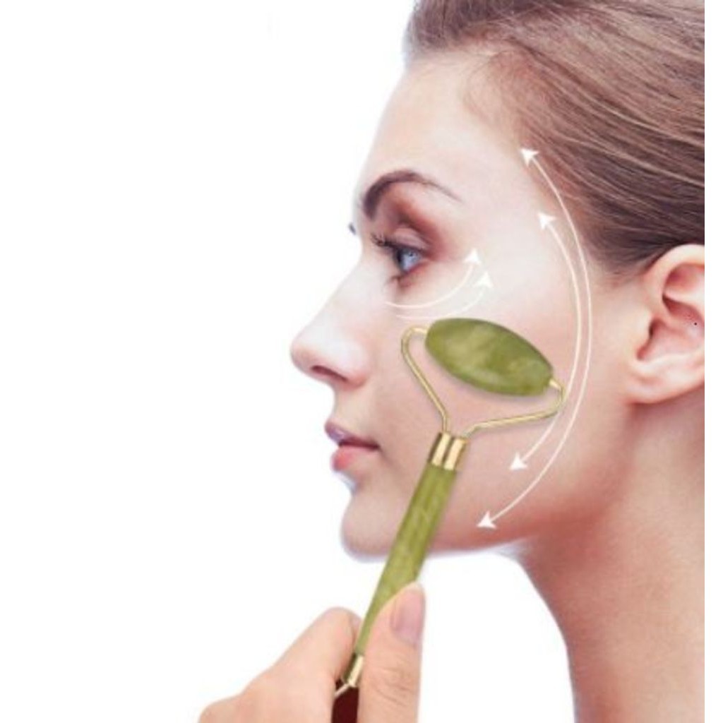 Promoção Rolo Rolinho Pedra De Jade Facial Massageador Anti Rugas - Facíal Massage Roller