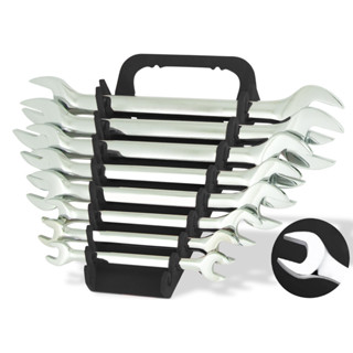 JOGO 8 PECAS CHAVE FIXA ACO CARBONO CROMADO 6X7 TO 20X22MM - GYFACR80K