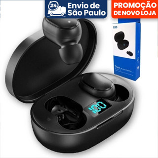 Fone De Ouvido Sem Fio E6s/A6S TWS Bluetooth 5.0 Tws Com Tela LED Digital