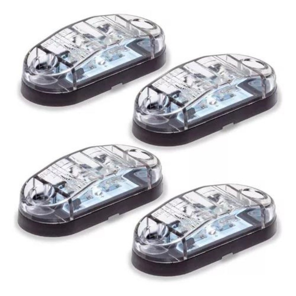 Kit 4 Lanternas Delimitadora Lateral Carreta Caminhão em Oferta na Shopee