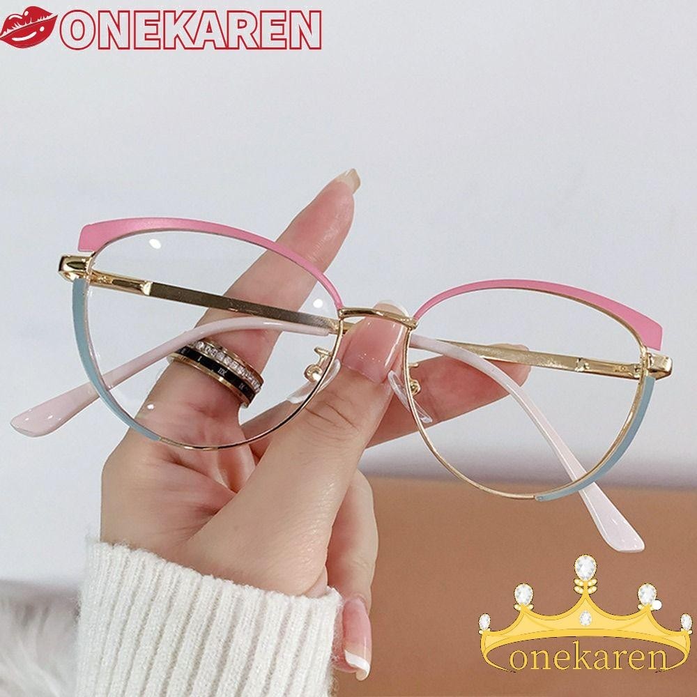 KR Óculos De Luz Anti-Azul , Proteção Para Os Olhos Com Bloqueio Estrutura Metálica Ultraleve Vintage Eyewear Office