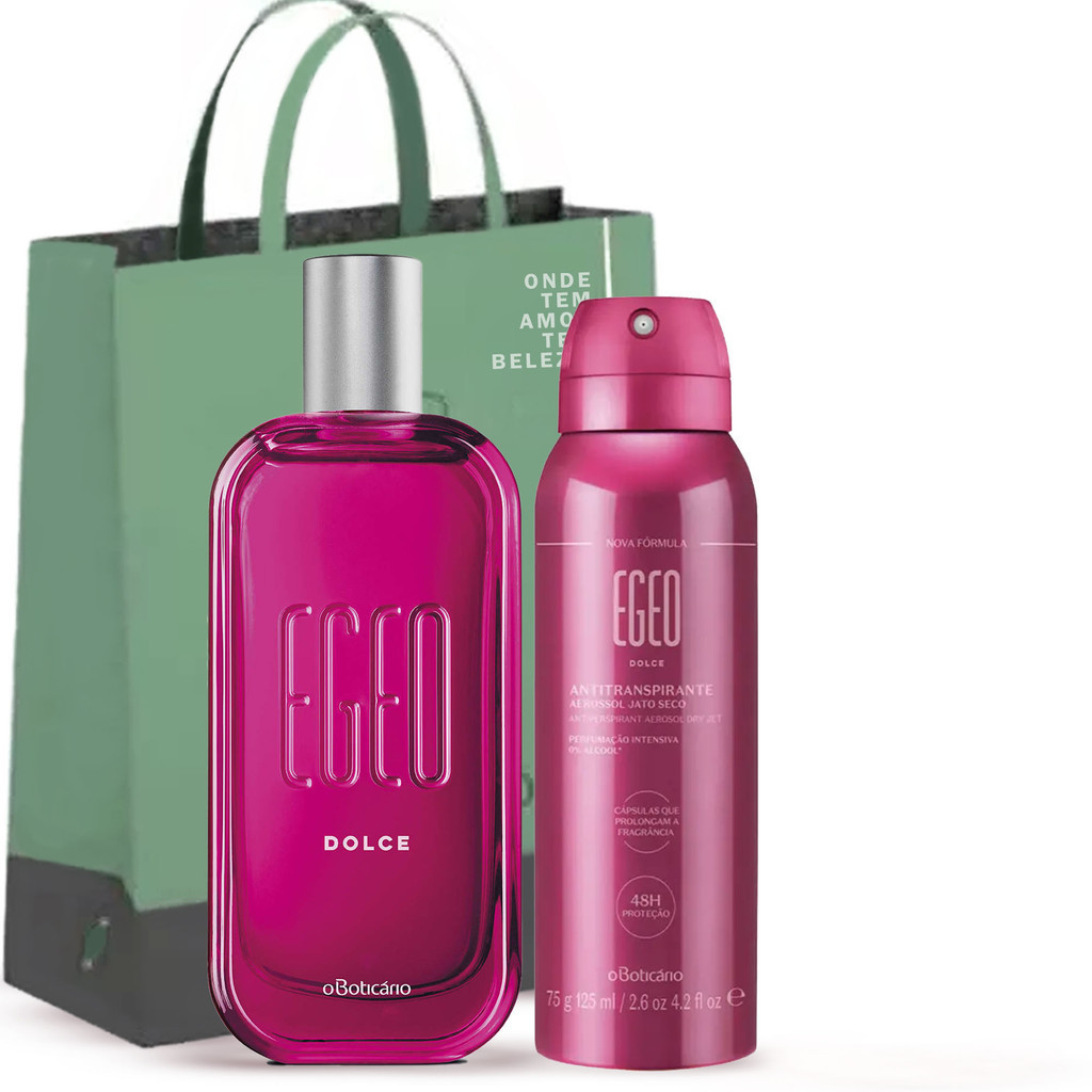 Kit Presente Colonia Egeo Dolce +  Antitranspirante Aerosol  O Boticario