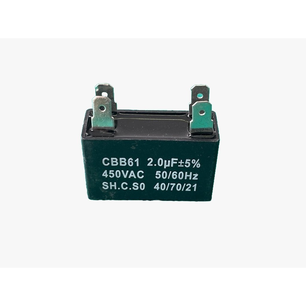 3x Capacitor Partida 2uf/450v Faston 37x13x24mm Cbb61