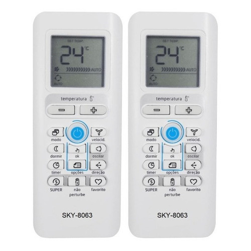 Controle Compatível Com Ar Condicionado Springer Midea /2 Pc
