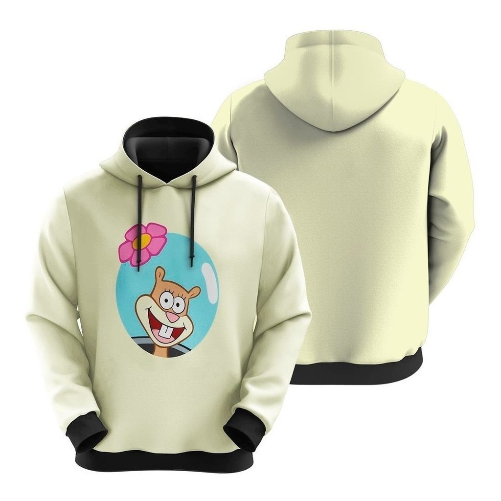Blusa Moletom Sublimado 3d Desenho Animado Sandy Bochechas