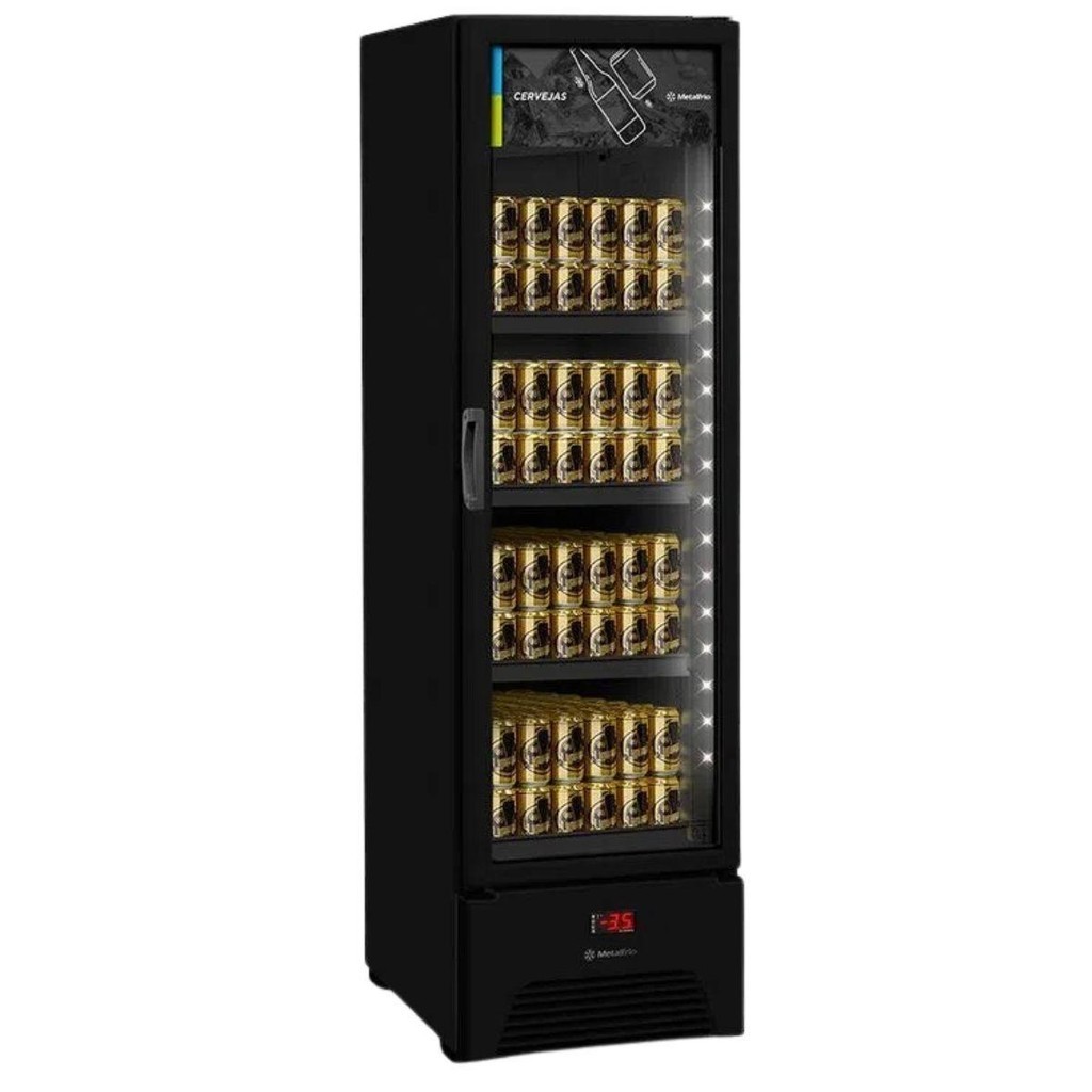 Cervejeira Expositora 337 L Com Visor All Balck Slim VN28RH Metalfrio