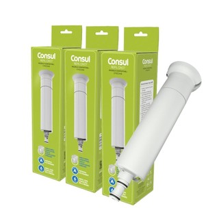 Kit 3 Refil Filtro Consul CIX07AX Purificador de Água CPB33AB em Oferta na Shopee