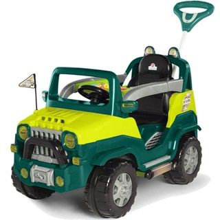 Carrinho Jipe com empurrador e pedal Diipi Calesita com aro de proteção infantil Calesita em Oferta na Shopee