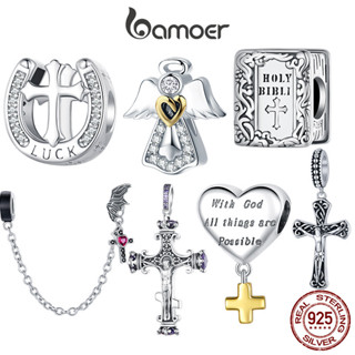 Bamoer Charme Cruz Jesus Prata 925 Sorte Bênção Presente em Oferta na Shopee