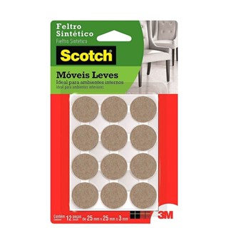 Feltro Sintético Para Móveis 3M Scotch Redondo Quadrado Preto Branco Marrom Médio Grande Pequeno em Oferta na Shopee