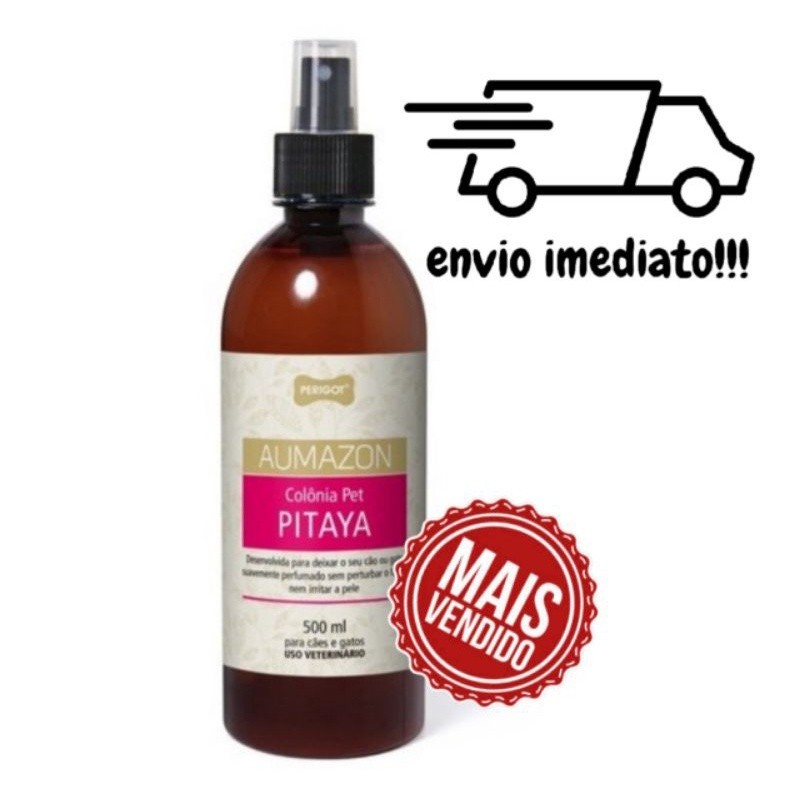 Perfume Colônia Pet Aumazon Pitaya Perigot 500ml - Perfume Para Cães e Gatos - Banho e tosa - Pet