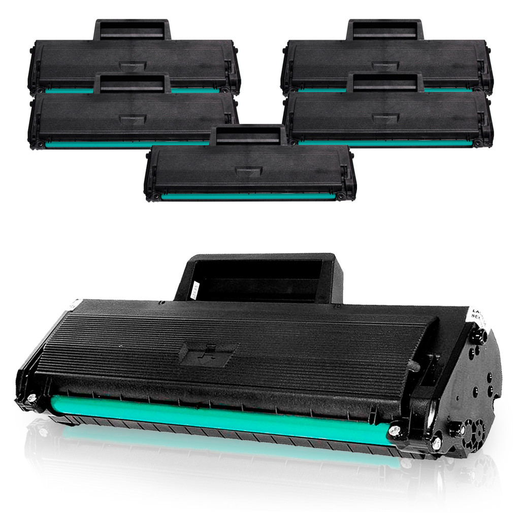 Kit 5x Toner Compatível D111 Mlt-d111s D111S M2020 M2022w M2020fw M2022 Sl-m2020w/xaa M2070w C/ Chip
