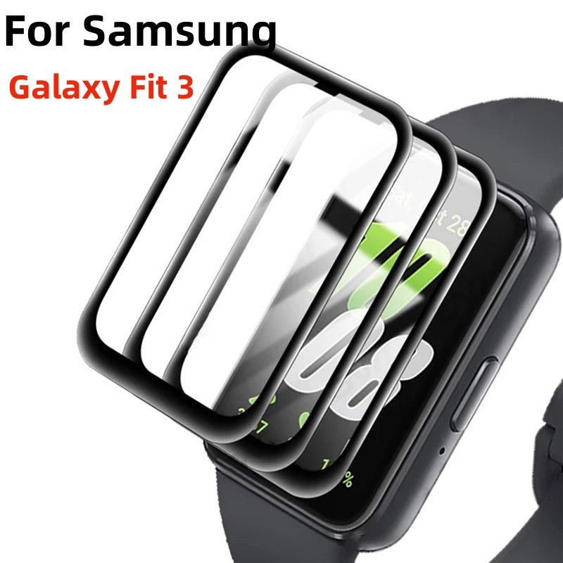 Película Protetora Curva 5D Para Samsung Galaxy Fit 3 Protetor De Tela Anti-Riscos Fit3 Smartwatch Protector Film