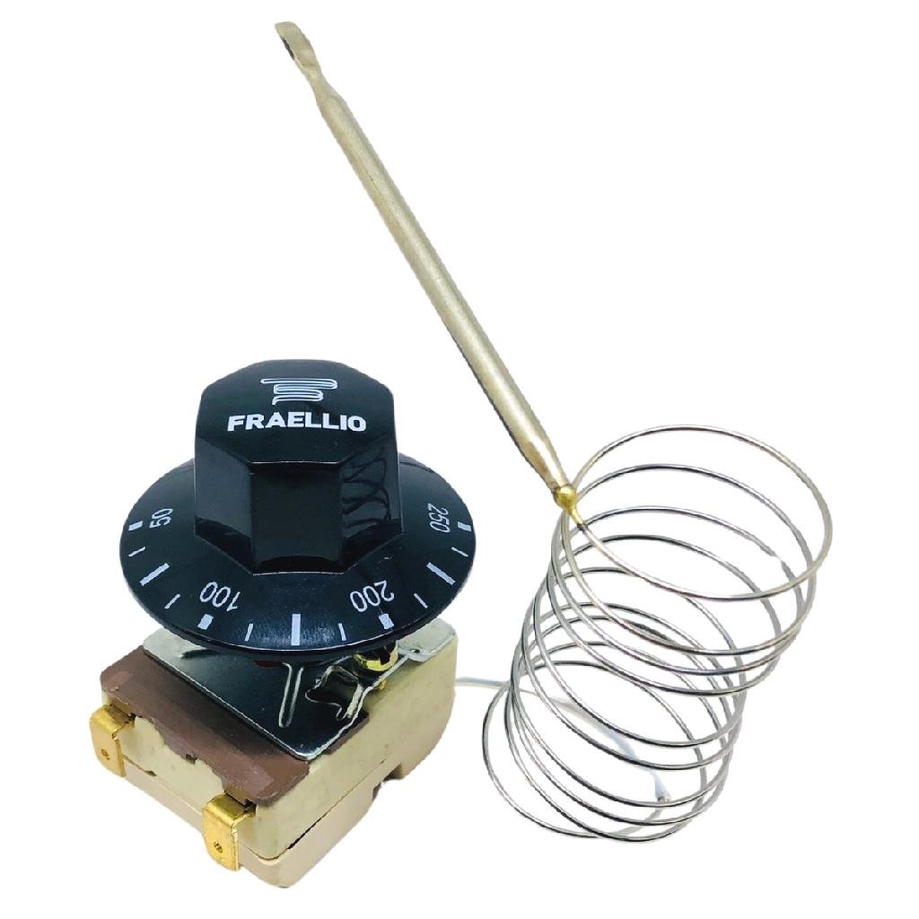 Termostato Analógico 20 Amperes de 50 a 250 graus Bivolt para Fritadeira Forno Elétrico