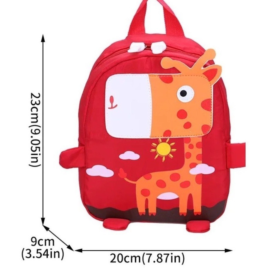 Mochila infantil girafa fofa mochila anti-perda jardim de infância