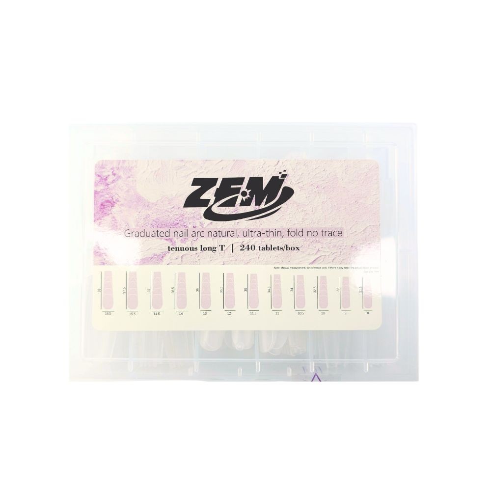 Molde F1 Bailarina Natural Fosco 240pcs para Nail Designs Unha Artificial - ZEM em Oferta na Shopee