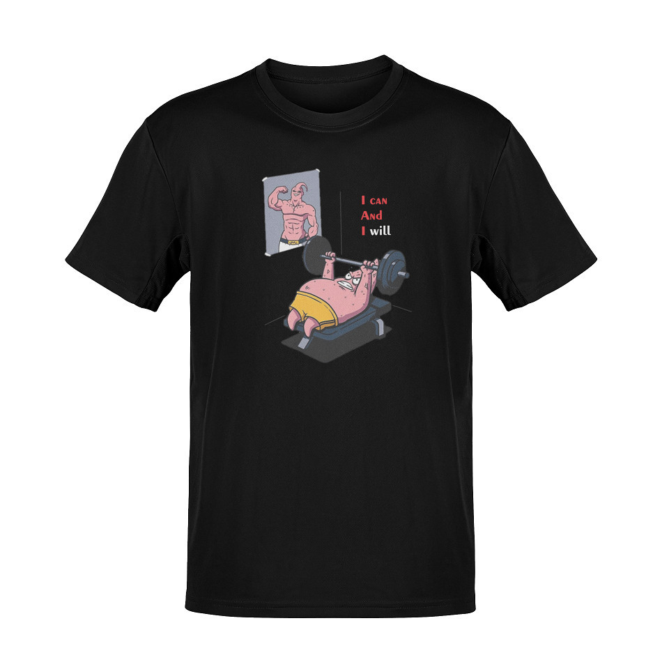 Camisa Camiseta de  Academia Engraçada I Can And i Will Oversized