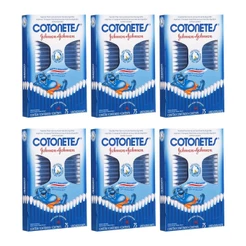 Kit 6 und Cotonetes Johnson & Johnson 75 und