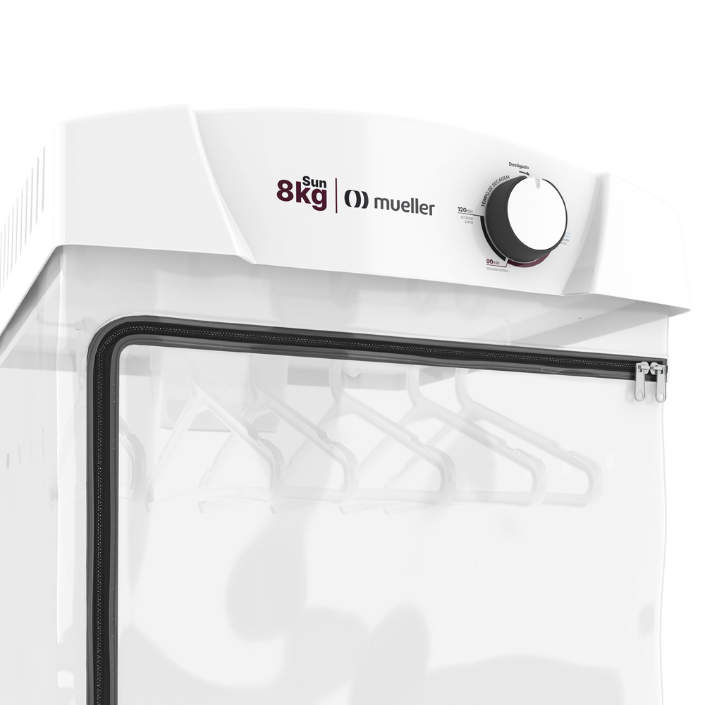 Secadora de Roupa Mueller Sun 8kg com Timer 6 Cabides - 127V — imagem 2 de 2