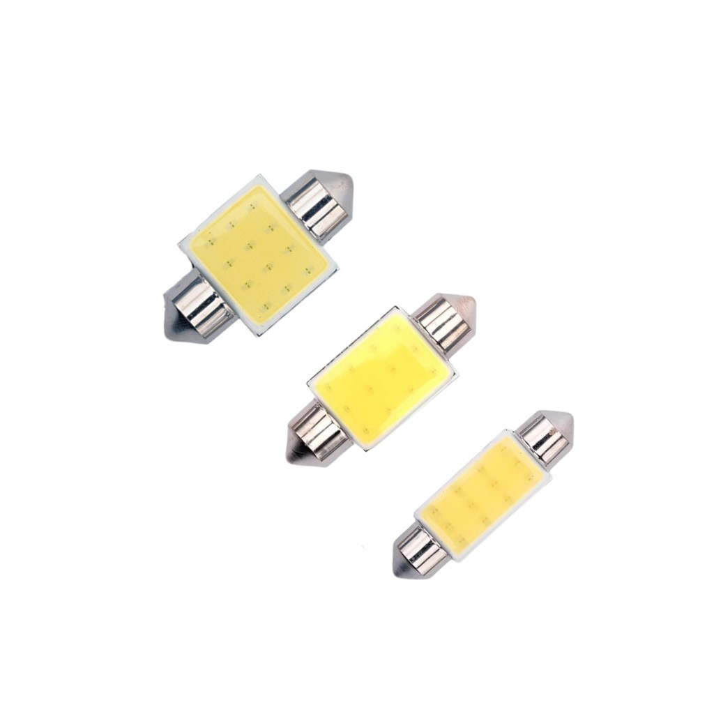 Par Lâmpada Cob Led Interior Carro Torpedo 31 36 39 41 mm em Oferta na Shopee