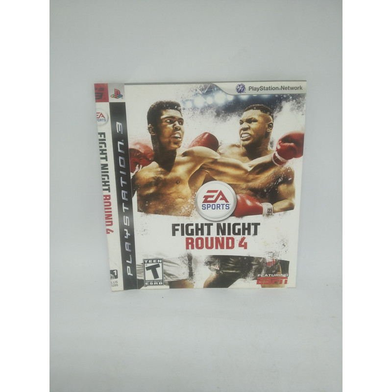 ENCARTE DO JOGO FIGHT NIGHT ROUND 4 PS3