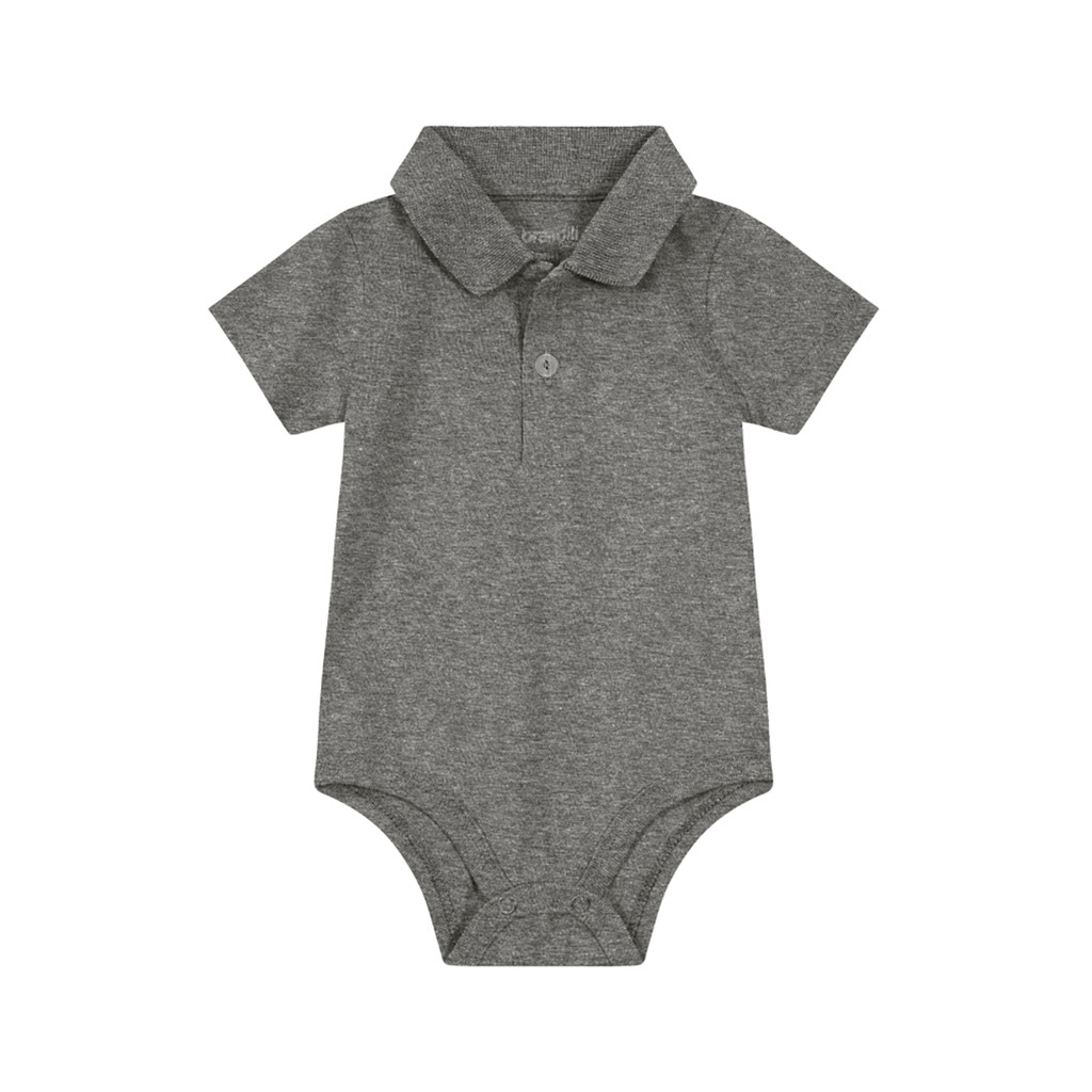 Body Polo Básico Bebê Unissex De Malha Brandili Baby - Baby & Kids Fashion
