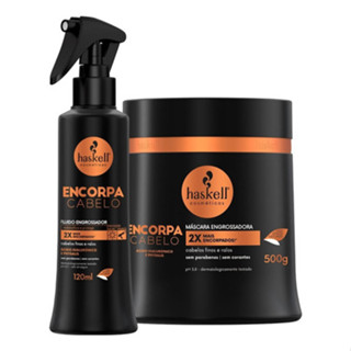 Kit Haskell Encorpa Cabelo Fluido 120ml Mascara 500gr em Oferta na Shopee