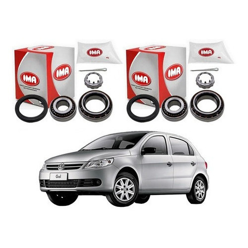 Par Kit Rolamento Roda Traseiro, Volkswagen Gol G5 1.0 2011 em Oferta na Shopee