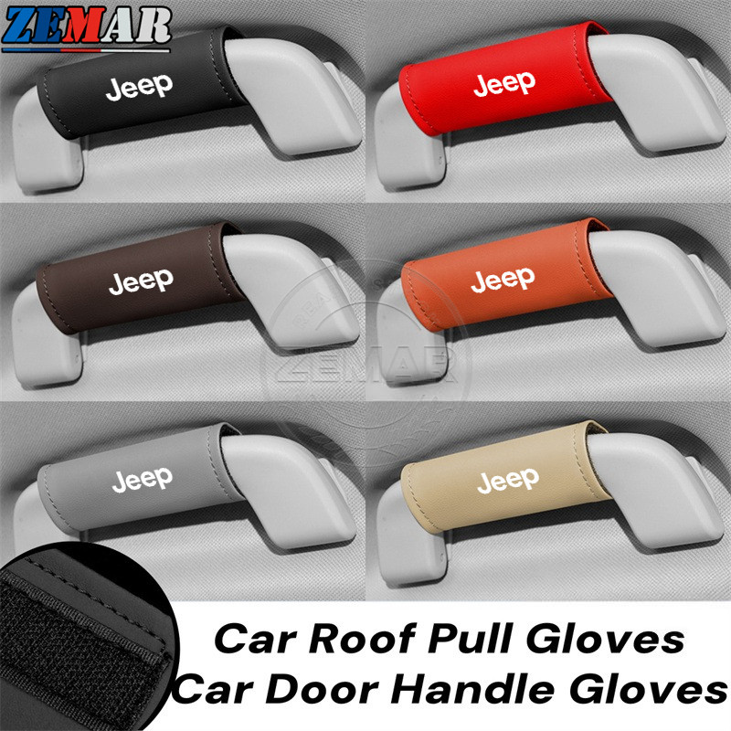 Jeep Couro Carro Telhado Puxar Luvas Inter Maçaneta Da Porta Braço Alça Protetor Capa Para Renegade Bússola Willys Wrang Jeep Couro Carro Telhado Puxar Luvas Inter Maçaneta Da Porta Braço Alça Protetor Capa Para Renegade Bússola Willys Wrang