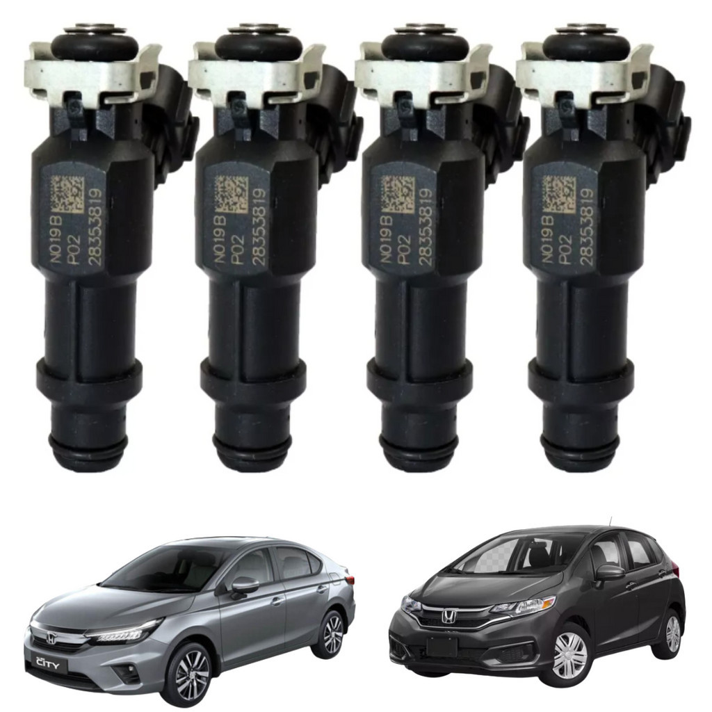 Kit 4 Bicos Injetores Honda Fit Honda City 1.5 16V 28353819