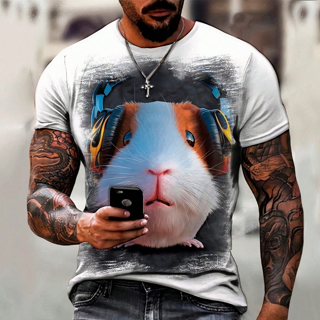 Camisa Camiseta Porquinho Da India Fone