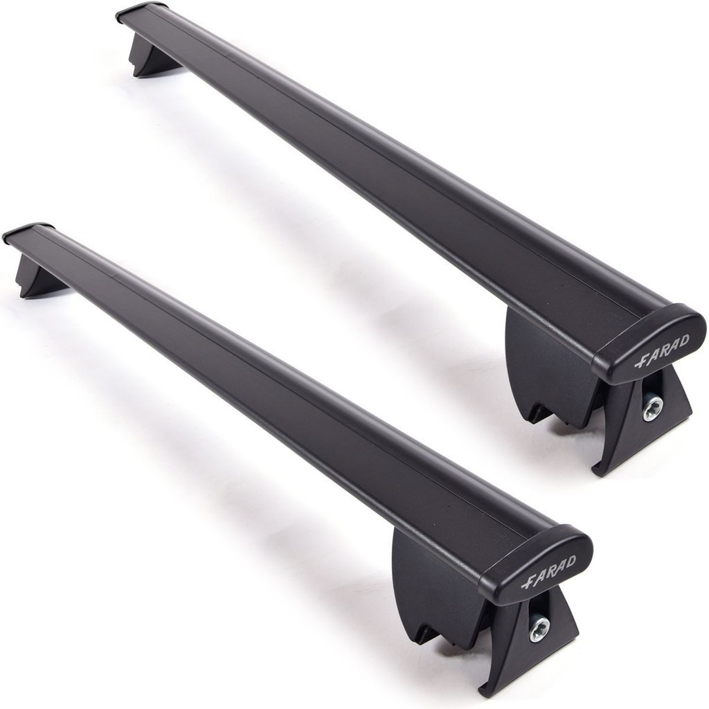 Rack De Teto Bagageiro Farad ALU2 Black Aerodinamico 120cm Hilo VW Touareg 2010 a 2016
