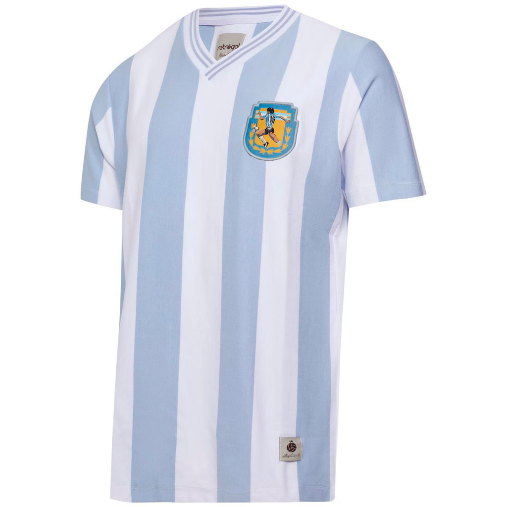 Camisa Argentina Retrô Maradona 1990 Masculina - Sports & Outdoors