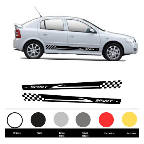 Adesivo Lateral Do Carro Astra Chevrolet Faixa Adesiva Vinil