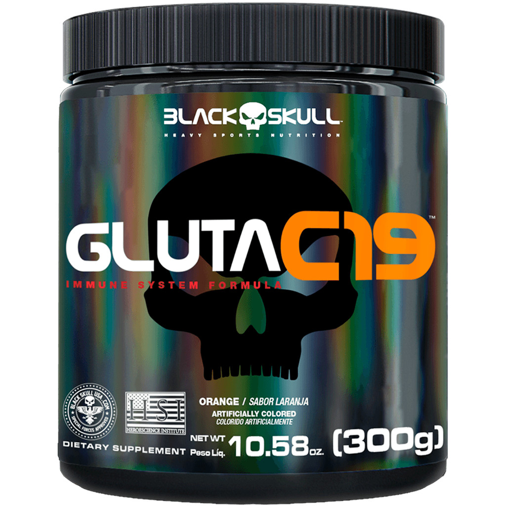 Gluta C19 - Glutamina Com Vitaminas E Minerais - 300g