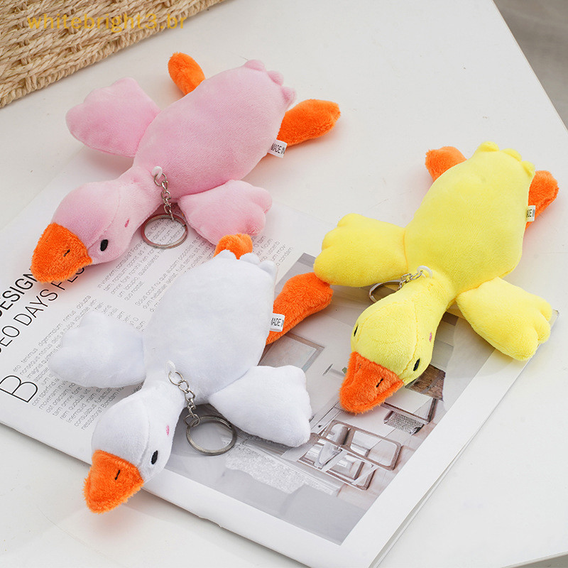 WB Brinquedos De Pelúcia De Pato Bonecas Fofas Chaveiro De Cisne Suaves De Ganso Recheadas . em Oferta na Shopee