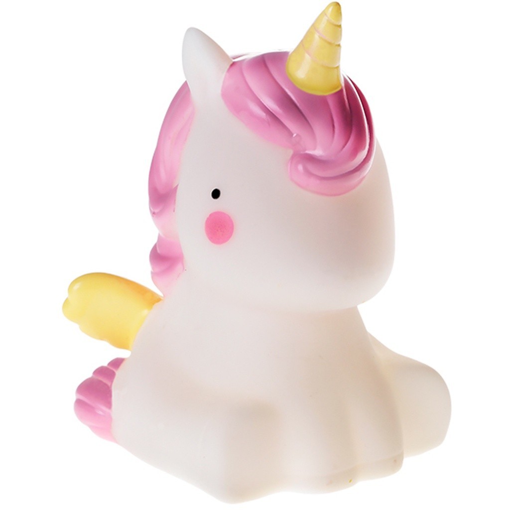 Luminaria Mesa Mini Abajur Unicornio Led Baby Bebe Quarto Decorativo