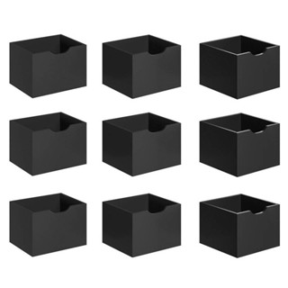 Kit 9 Gavetas para Nicho Organizador Q01 Preto Fosco - Mpozenato em Oferta na Shopee