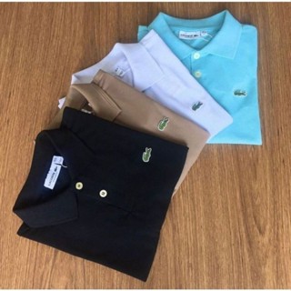CAMISETA GOLA POLO MASCULINA LACOSTE (PRETA/VERMELHA/AZUL MARINHO/BRANCA ) P AO GG !