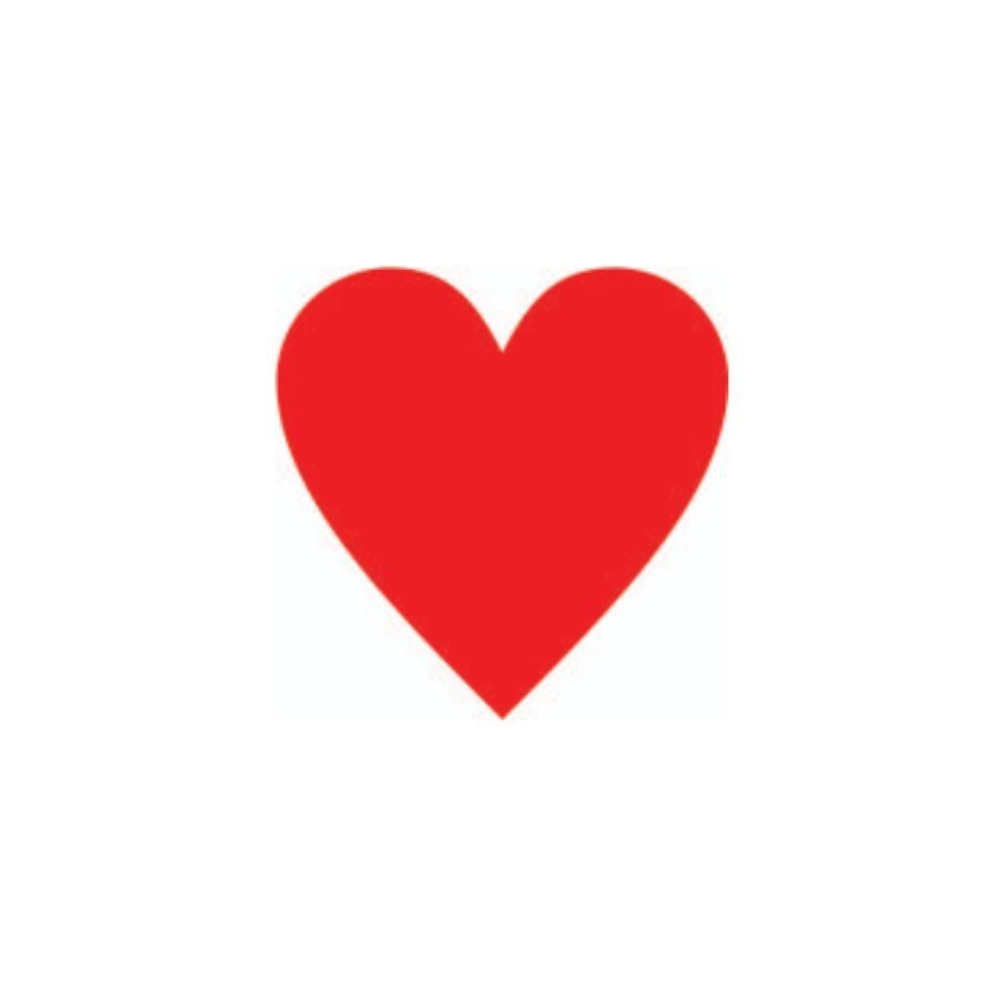 Etiqueta Adesiva Coração Vermelho com 100 unidades - Rizzo Distribuidora em Oferta na Shopee